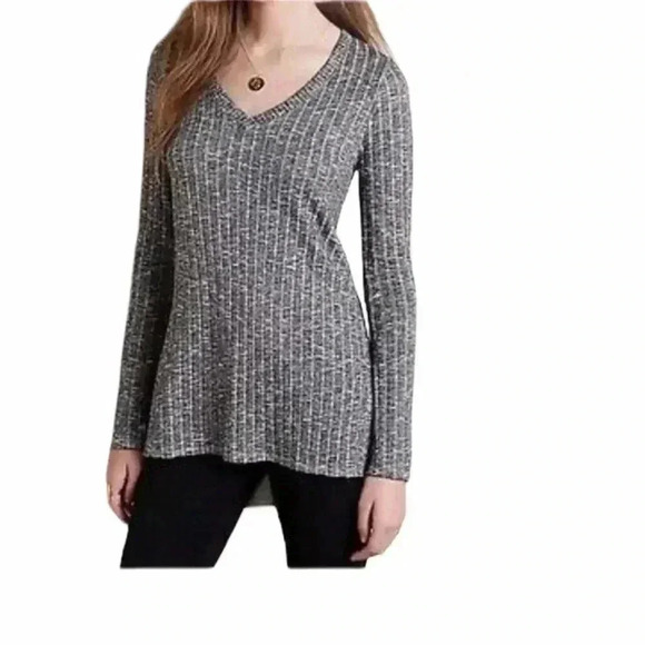 Deletta Ribbed Marled Tunic Size M - Picture 1 of 8